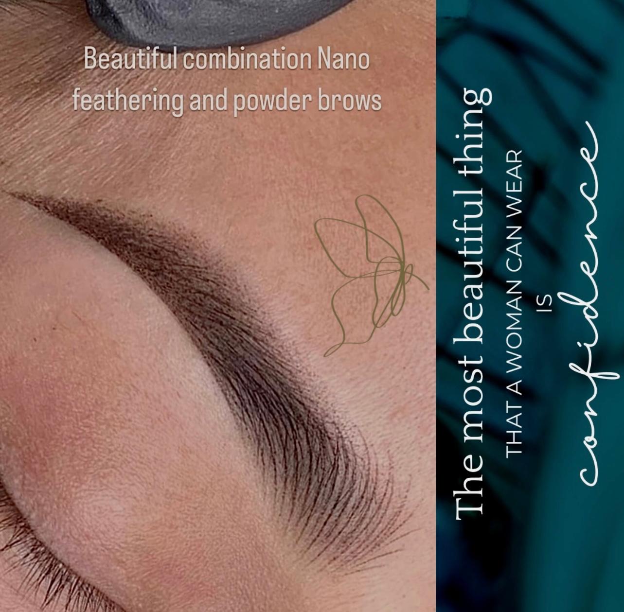 Combination before and after at Glowtique Brisbane